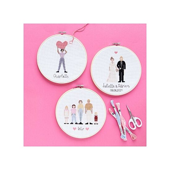 Borduurpakket Figurico You Rock My World - Rico Design | hobbygigant.nl