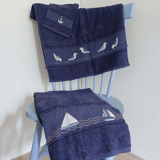 Handdoek set Sea Life borduren - Rico Design borduurpakket | hobbygigant.nl