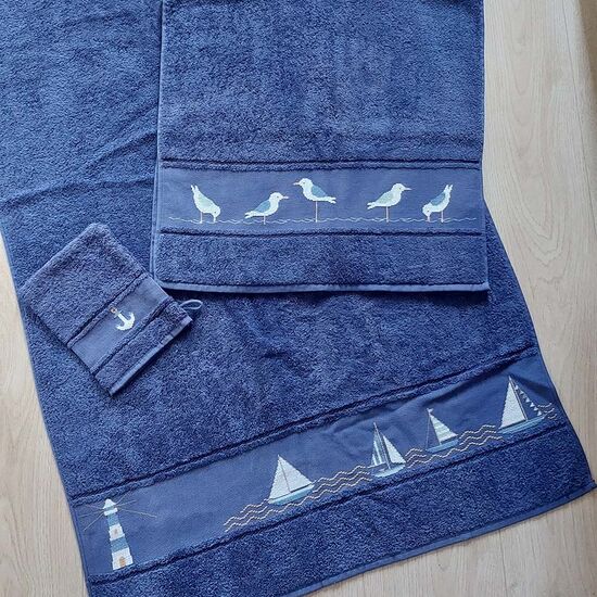 Handdoek set Sea Life borduren - Rico Design borduurpakket | hobbygigant.nl