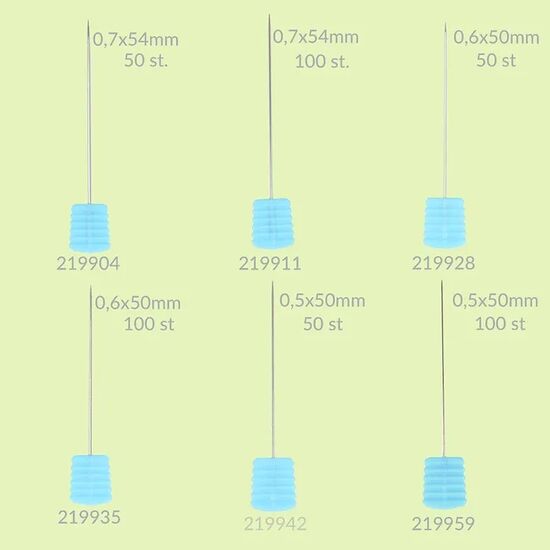 Magic Pins spelden flat head - fine 0.6 mm 50 stuks | hobbygigant.nl