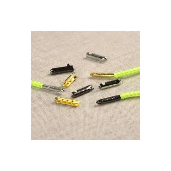 Metalen veterklemmen donkergrijs - Mediac | hobbygigant.nl