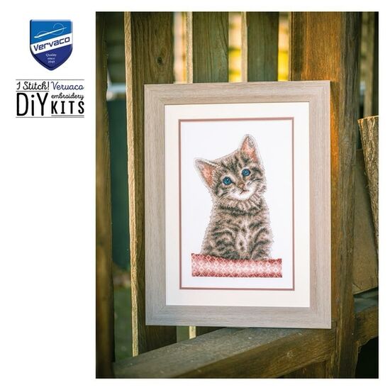 Kitten borduren - Vervaco borduurpakket | hobbygigant.nl