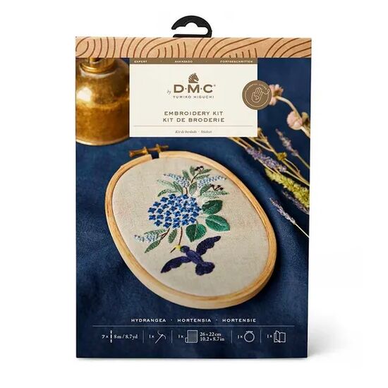 Hortensia borduren - DMC borduurpakket | hobbygigant.nl