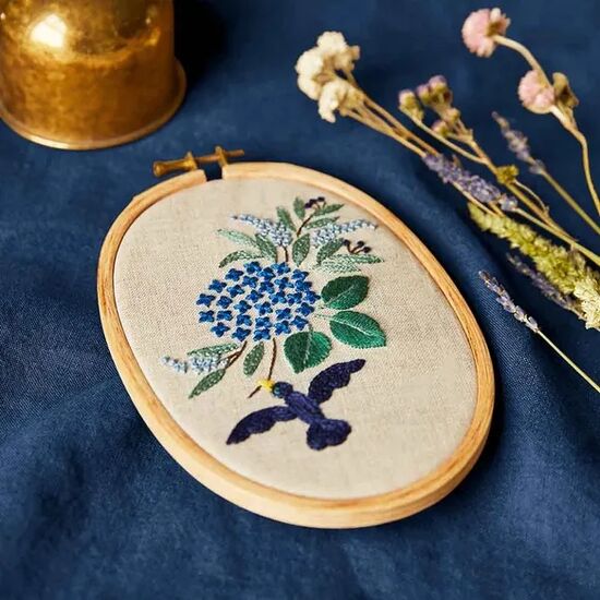 Hortensia borduren - DMC borduurpakket | hobbygigant.nl