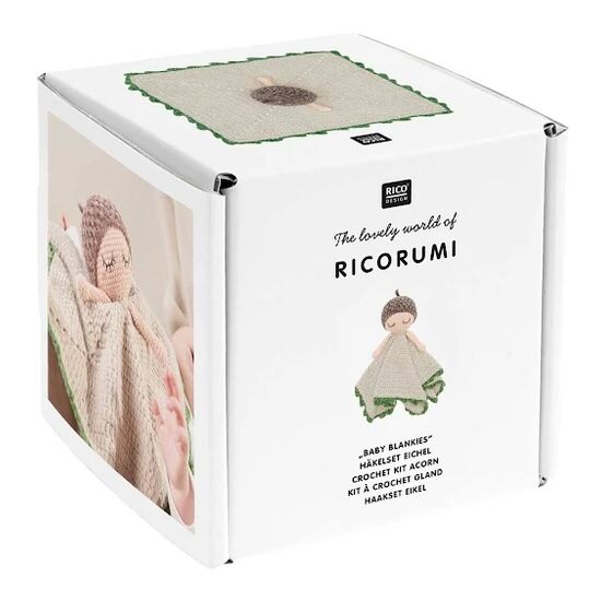 Knuffeldoekje eikel haken - Ricorumi haakpakket | hobbygigant.nl