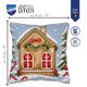 Kruissteekkussen kit Gingerbread huis - Vervaco borduurpakket | hobbygigant.nl