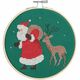 Kerstman en hert borduren - Rico Design borduurpakket | hobbygigant.nl Kerstman en hert borduren - Rico Design borduurpakket | hobbygigant.nl