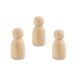 Houten poppetjes 8 cm - 3 stuks | hobbygigant.nl