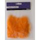 Decoratie veertjes 15 stuks - oranje  | hobbygigant.nl
