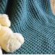 Patroon babydekentje in wafelsteek breien