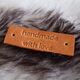 Leren label 'Handmade with love' Muud | hobbygigant.nl Leren label 'Handmade with love' Muud | hobbygigant.nl