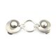 Vestsluiting The round silver - Fashionclip | HobbyGigant